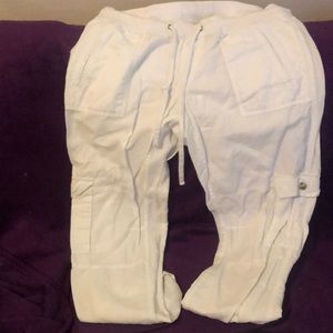 White Cargo pants